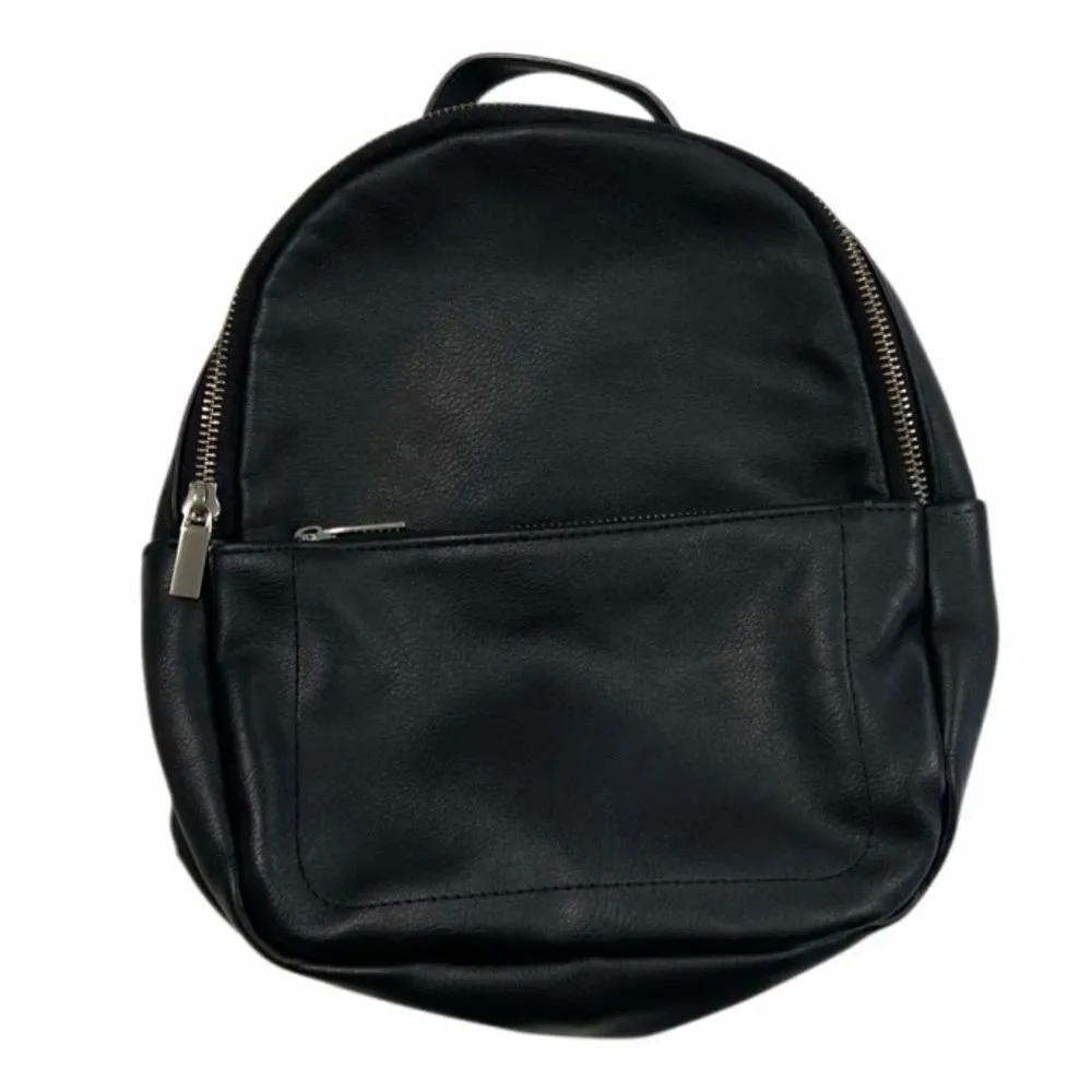 Wild Fable Black Leather Mini Backpack